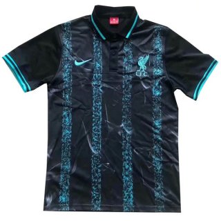 Polo Liverpool 2019 2020 Noir Bleu Pas Cher