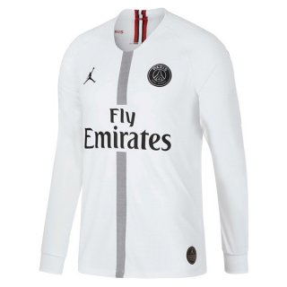 Maillot Paris Saint Germain Third ML 2018 2019 Blanc Pas Cher