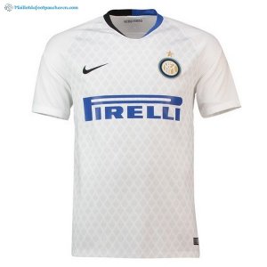 Thailande Maillot Inter Exterieur 2018 2019 Blanc Pas Cher