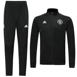 Survetement Manchester United 2019 2020 Negro Blanc Pas Cher