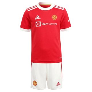 Maillot Manchester United Domicile Enfant 2021 2022 Rouge Pas Cher