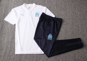 Polo Marseille Ensemble Complet 2019 2020 Blanc Pas Cher