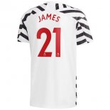 Maillot Manchester United NO.21 James Third 2020 2021 Blanc Pas Cher