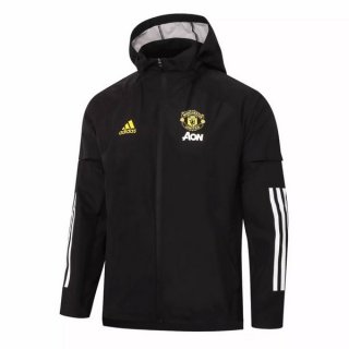 Coupe Vent Manchester United 2020 2021 Noir Jaune Pas Cher