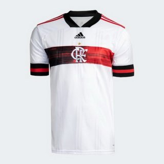 Thailande Maillot Flamengo Exterieur 2020 2021 Blanc Pas Cher