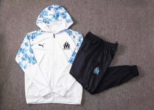 Sweat Shirt Capuche Marseille 2021 2022 Blanc Pas Cher