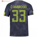 Maillot Inter Third D'Ambrosio 2017 2018 Pas Cher