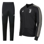 Survetement Juventus 2018 2019 Noir Gris Pas Cher