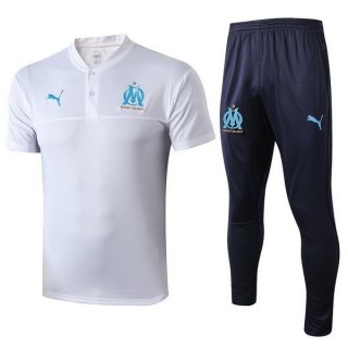 Polo Marseille Ensemble Complet 2019 2020 Blanc Pas Cher