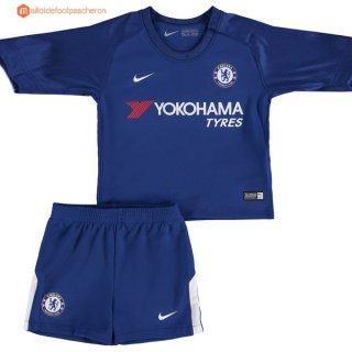 Maillot Chelsea Domicile ML Enfant 2017 2018 Pas Cher