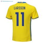 Maillot Sweden Domicile Larsson 2018 Jaune Pas Cher Maillot Sweden Domicile Larsson 2018 Jaune Pas Cher
