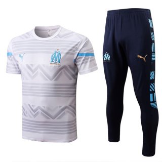 Maillot Marseille Ensemble Complet 2022 2023 Blanc