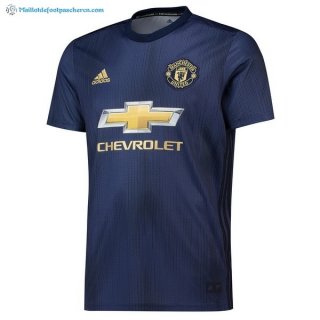 Maillot Manchester United Third 2018 2019 Bleu Pas Cher