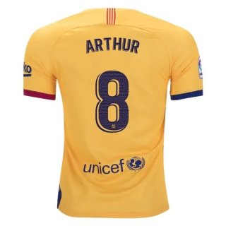 Maillot Barcelona NO.8 Arthur Domicile 2019 2020 Bleu Rouge Pas Cher