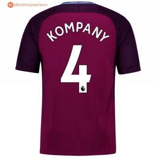 Maillot Manchester City Exterieur Kompany 2017 2018 Pas Cher