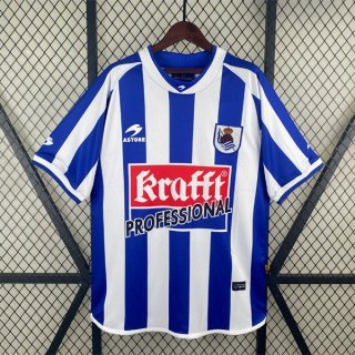 Thailande Maillot Real Sociedad Domicile Retro 2002 2003