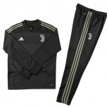 Survetement Enfant Juventus 2018 2019 Noir Gris Pas Cher