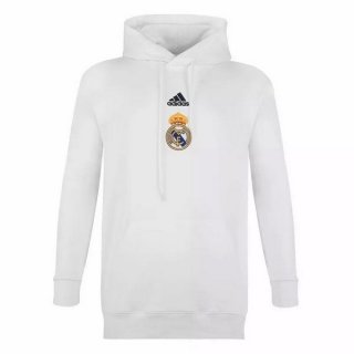 Sweat Shirt Capuche Real Madrid 2020 2021 Blanc Pas Cher