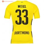 Maillot Borussia Dortmund Domicile Weigl 2017 2018 Pas Cher