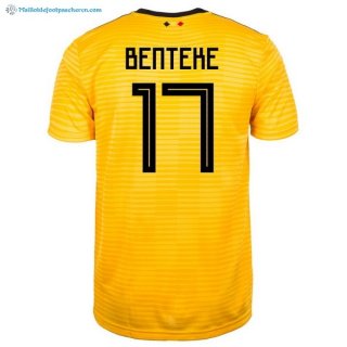 Maillot Belgica Exterieur Benteke 2018 Jaune Pas Cher