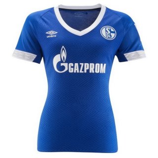 Maillot Schalke 04 Domicile Femme 2018 2019 Bleu Pas Cher