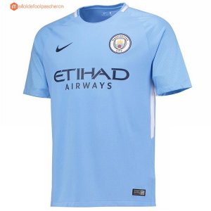 Thailande Maillot Manchester City Domicile 2017 2018 Pas Cher