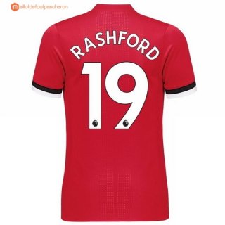 Maillot Manchester United Domicile Rashford 2017 2018 Pas Cher