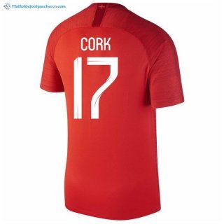 Maillot Angleterre Exterieur Cork 2018 Rouge Pas Cher