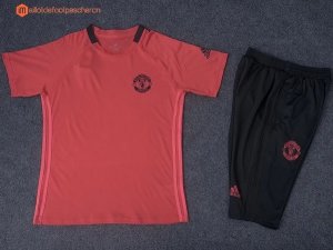 Entrainement Manchester United Ensemble Complet 2017 2018 Orange Pas Cher