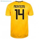 Maillot Belgica Exterieur Mertens 2018 Jaune Pas Cher