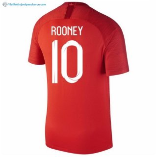 Maillot Angleterre Exterieur Rooney 2018 Rouge Pas Cher