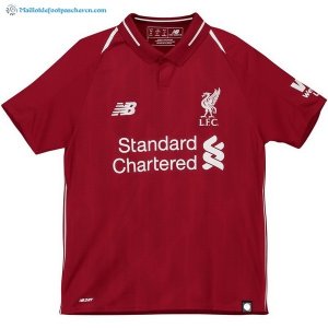 Maillot Liverpool Domicile Enfant 2018 2019 Rouge Pas Cher