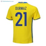 Maillot Sweden Domicile Durmaz 2018 Jaune Pas Cher Maillot Sweden Domicile Durmaz 2018 Jaune Pas Cher