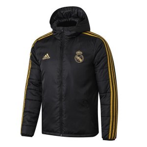 Veste Vers Le Bas Real Madrid Ensemble Complet 2019 2020 Noir Pas Cher