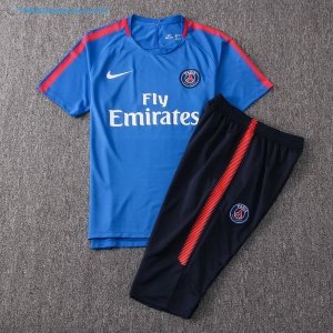 Entrainement Paris Saint Germain Ensemble Complet 2017 2018 Bleu Clair Pas Cher