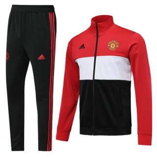 Survetement Manchester United 2019 2020 Rouge Blanc Noir Pas Cher