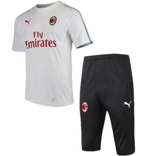 Entrainement AC Milan Ensemble Complet 2018 2019 Blanc Pas Cher