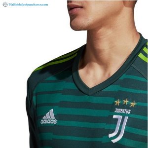 Maillot Juventus Domicile Gardien 2018 2019 Vert Pas Cher