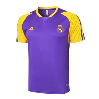 Maillot Entrainement Real Madrid 2024 2025 Purpura Jaune