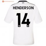 Maillot Liverpool Exterieur Henderson 2017 2018 Pas Cher