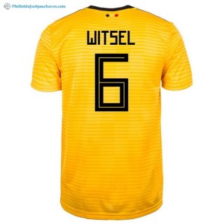 Maillot Belgica Exterieur Witsel 2018 Jaune Pas Cher