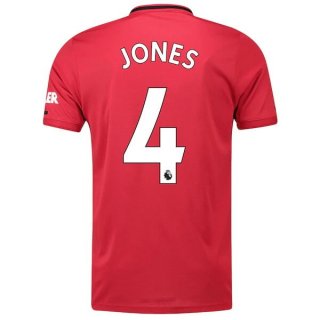 Maillot Manchester United NO.4 Jones Domicile 2019 2020 Rouge