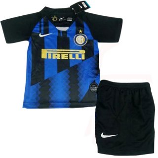 Maillot Inter Milan Enfant 20th Bleu Noir Pas Cher