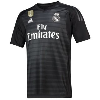 Maillot Real Madrid Domicile Gardien 2018 2019 Noir Pas Cher