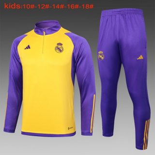 Enfant Training Real Madrid 2024 2025 Jaune Purpura