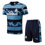 Maillot Entrainement Marseille Ensemble Complet 2022 2023 Bleu