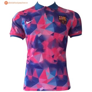 Polo Barcelona 2017 2018 Rose Bleu Pas Cher