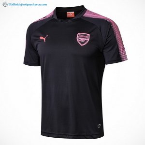 Maillot Entrainement Arsenal Ensemble Complet 2017 2018 Noir Pas Cher