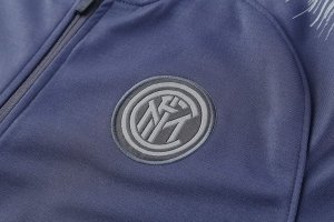 Survetement Inter Milan 2018 2019 Gris Bleu Pas Cher