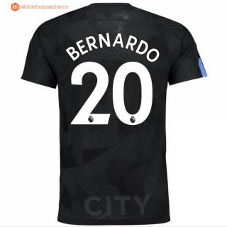 Maillot Manchester City Third Bernardo 2017 2018 Pas Cher